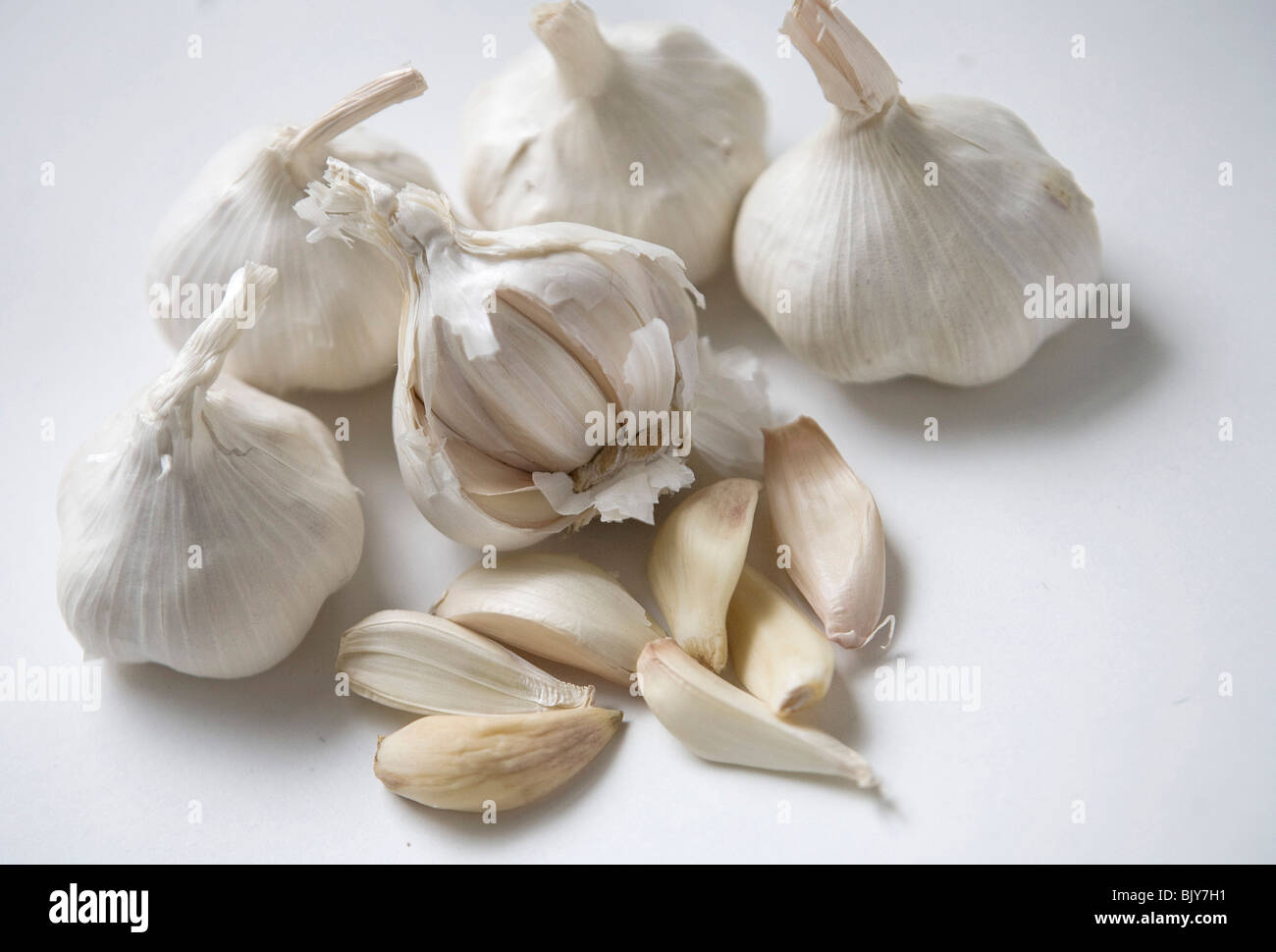 Gousses d’ail. Banque D'Images