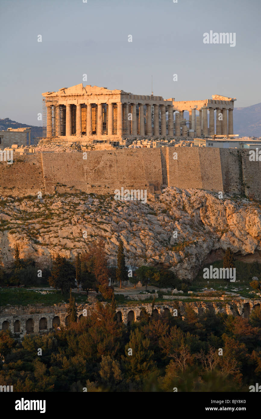 Le Parthénon et l'Acropole, Athènes, Grèce Banque D'Images