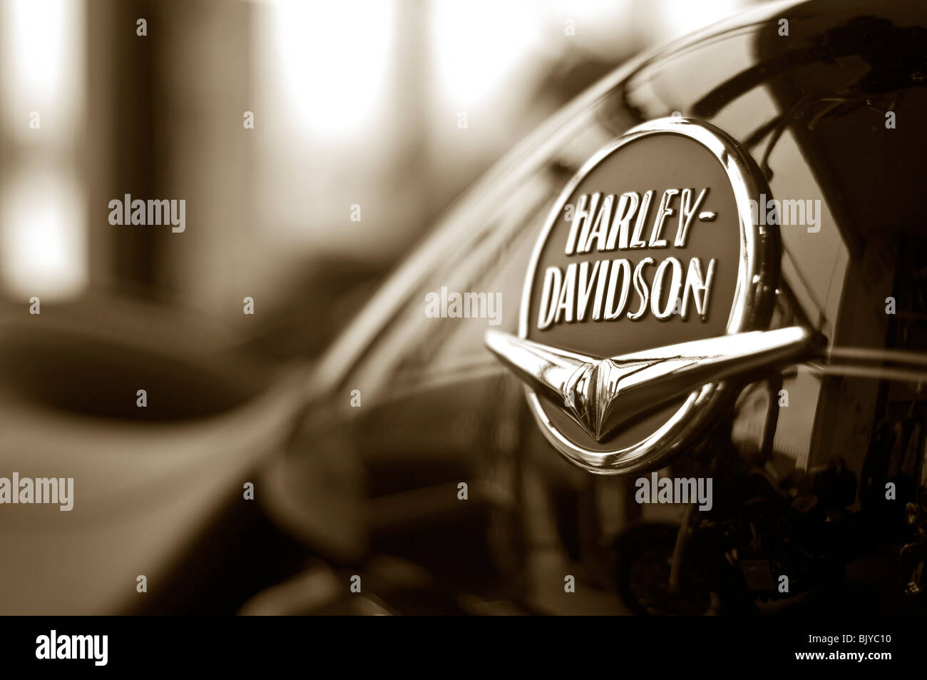 Vieux harley davidson Banque de photographies et d’images à haute ...