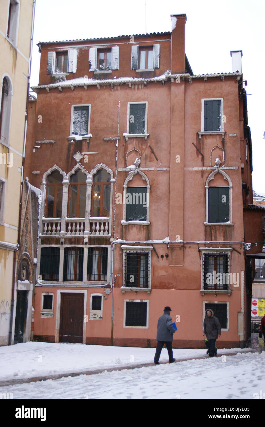 Venise dans la neige -campo,square Banque D'Images