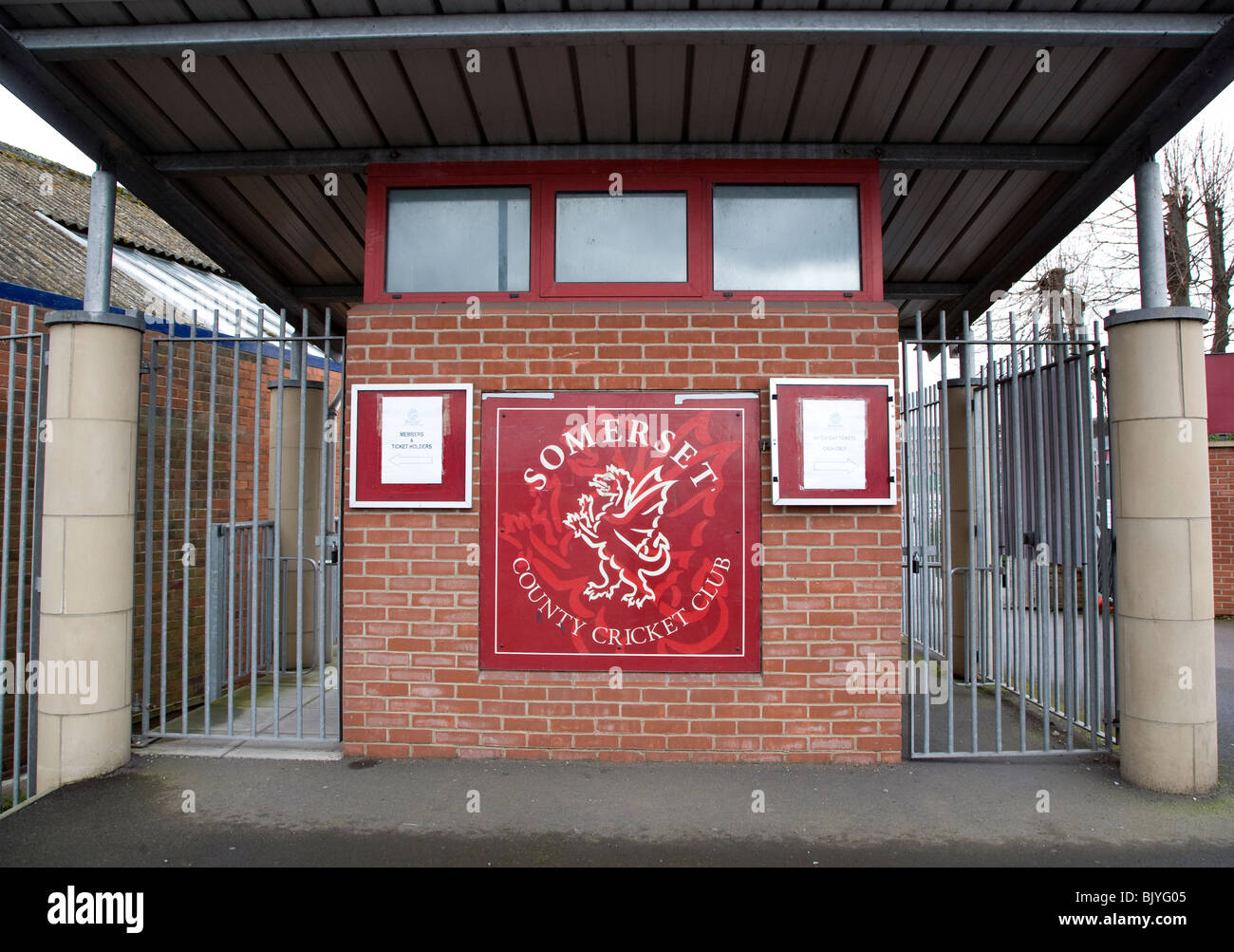 Le Somerset County Cricket Ground, Taunton Banque D'Images