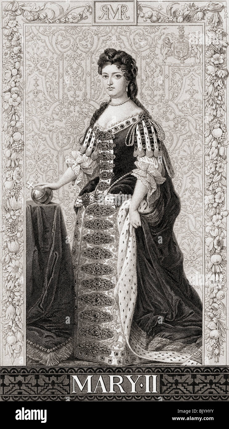 Marie II, 1662 - 1694. Reine d'Angleterre, l'Écosse et l'Irlande Banque D'Images