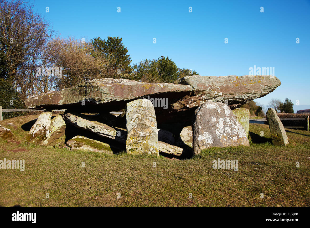 Arthur's Stone. Un Néolithique Recloisonnées tombe, Dorstone, Herefordshire, Angleterre, RU Banque D'Images