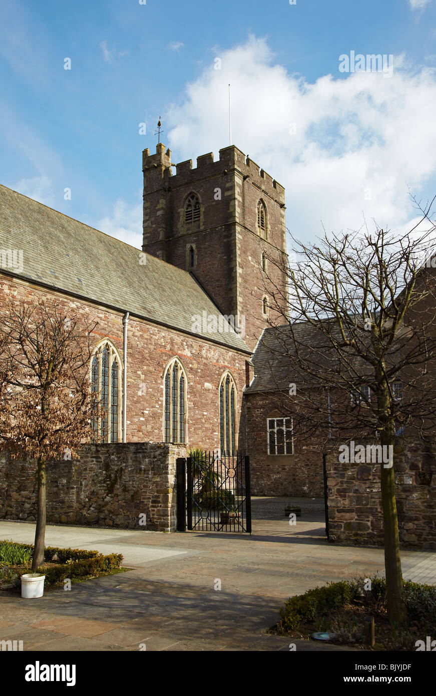 St Mary's Priory Church, Abergavenny, Monmouthshire, Wales, UK Banque D'Images