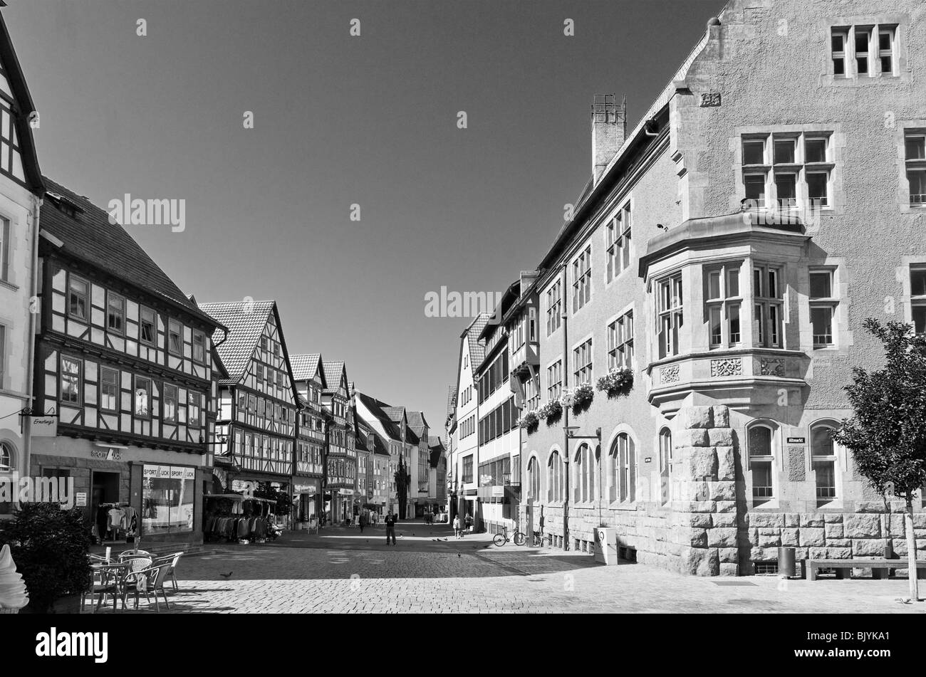 Ville historique de Schmalkalden Etat libre de Thuringe Banque D'Images