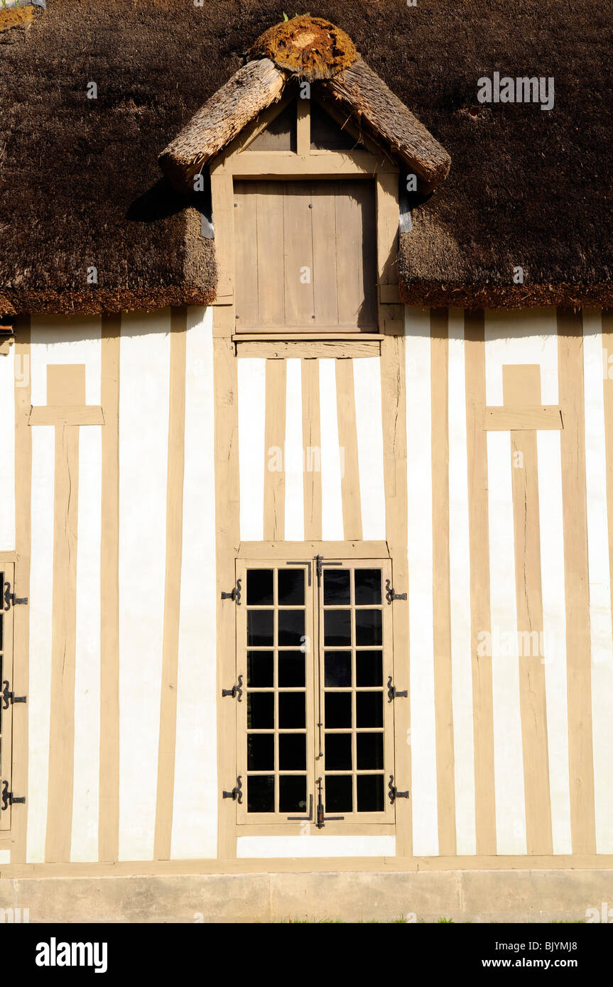 Maison dans le Hameau , dans le parc du Château de Chantilly, France Banque D'Images