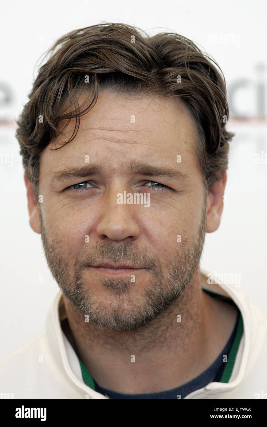 RUSSELL CROWE CINDERELLA MAN PHOTOCALL. VEN CASINO LIDO Venise ITALIE 05 Septembre 2005 Banque D'Images