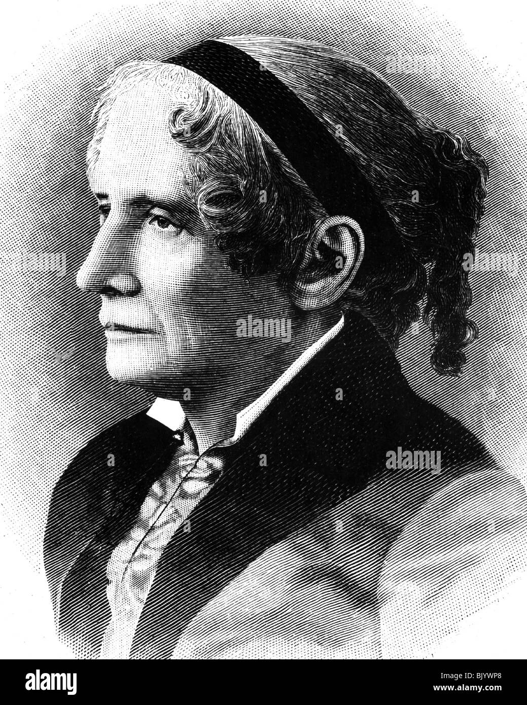 Stowe, Harriet Elizabeth Beecher, 14.6.1811 - 1.7.1896, auteur/écrivain américain, portrait, gravure sur bois, vers 1880, Banque D'Images