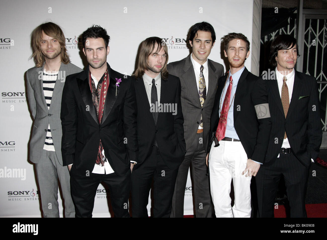 MAROON 5 SONY BMG GRAMMY Awards 2006 PARTY HOLLYWOOD ROOSEVELT HOTEL LOS ANGELES USA 08 Février 2006 Banque D'Images