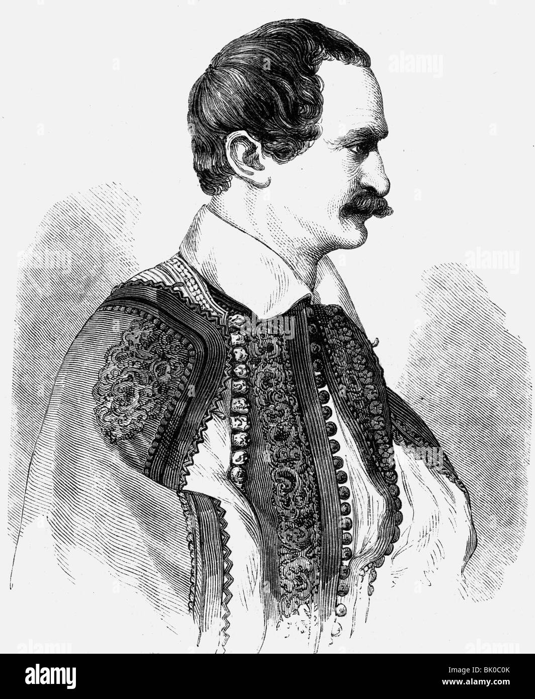 Anciens et nouveaux costumes nationaux de la Grèce Gravure 1867