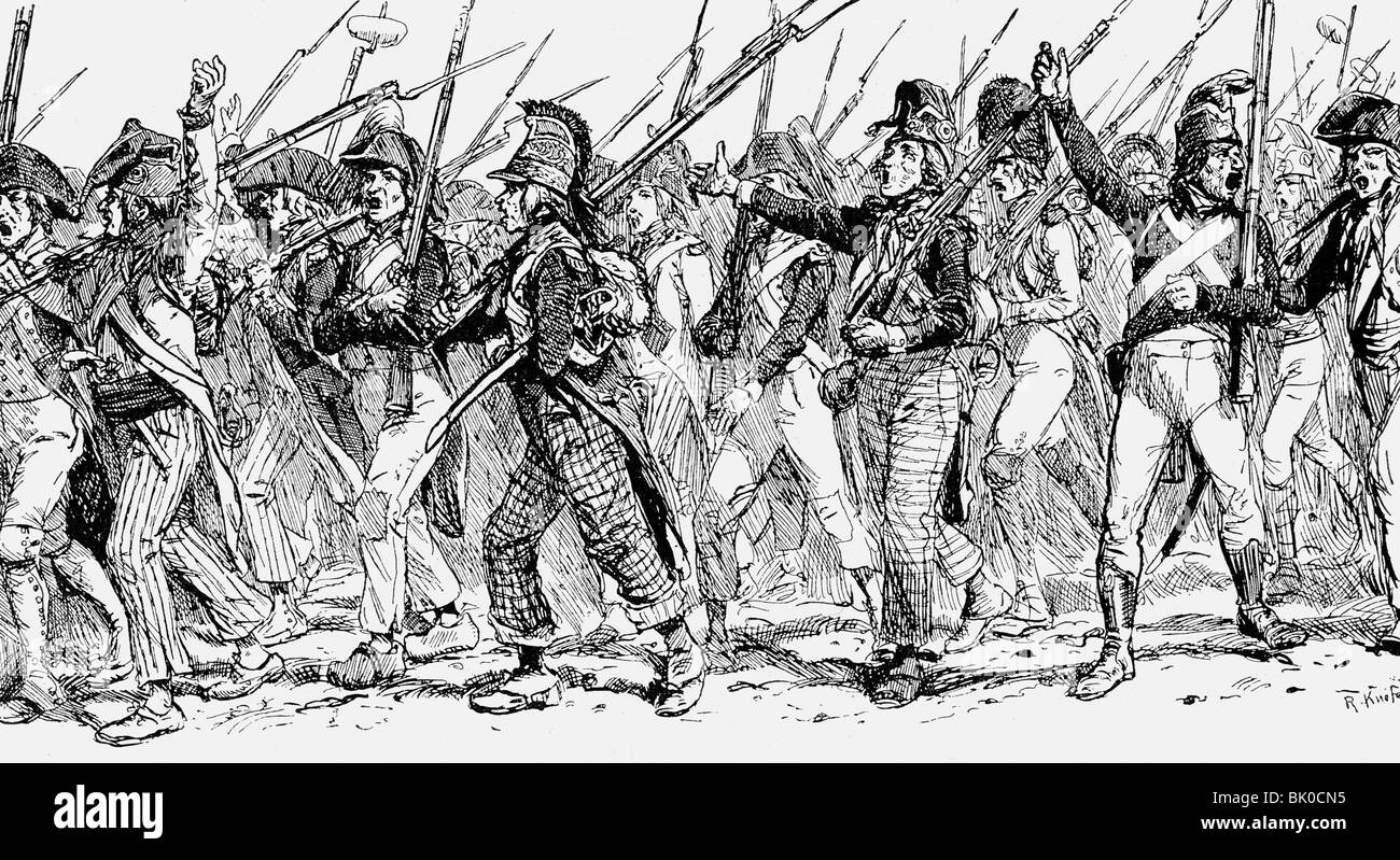 Evènements, Guerre de la première Coalition 1792 - 1797, volontaires ...