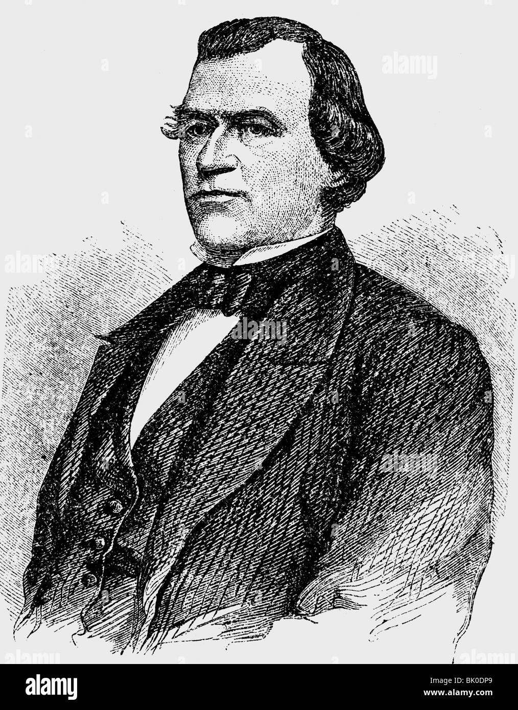 Johnson president johnson 17th president Banque de photographies et d