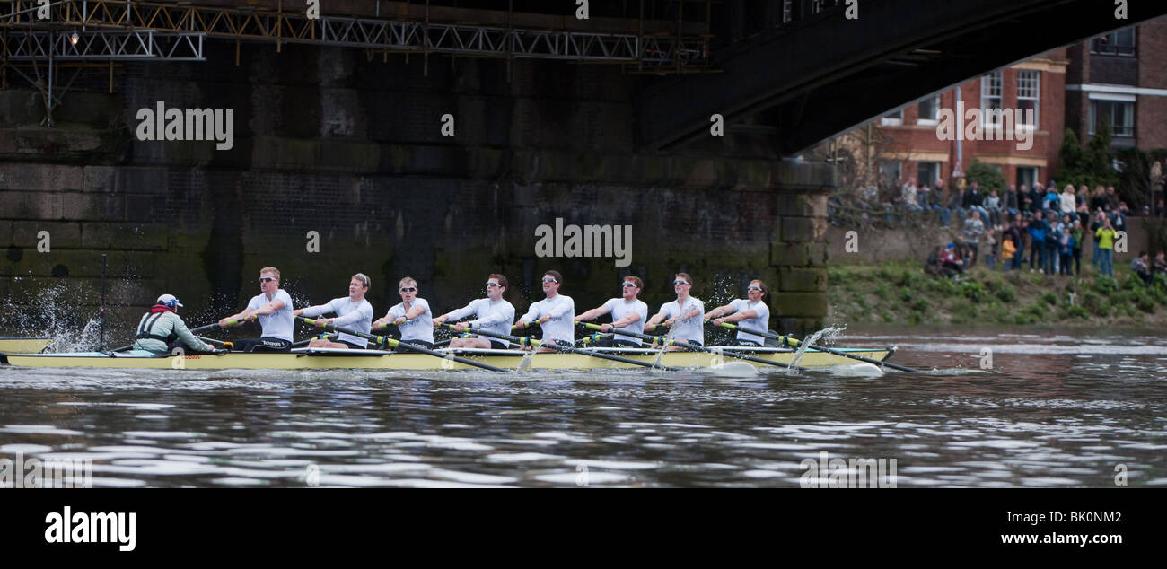 156E University Boat Race Oxford Cambridge Banque D'Images