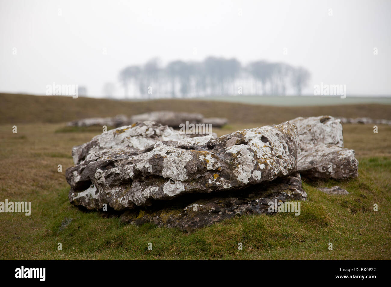 Arbor faible est un monument néolithique henge dans le Pic Blanc, une partie de l'Derbyshire Peak District Banque D'Images