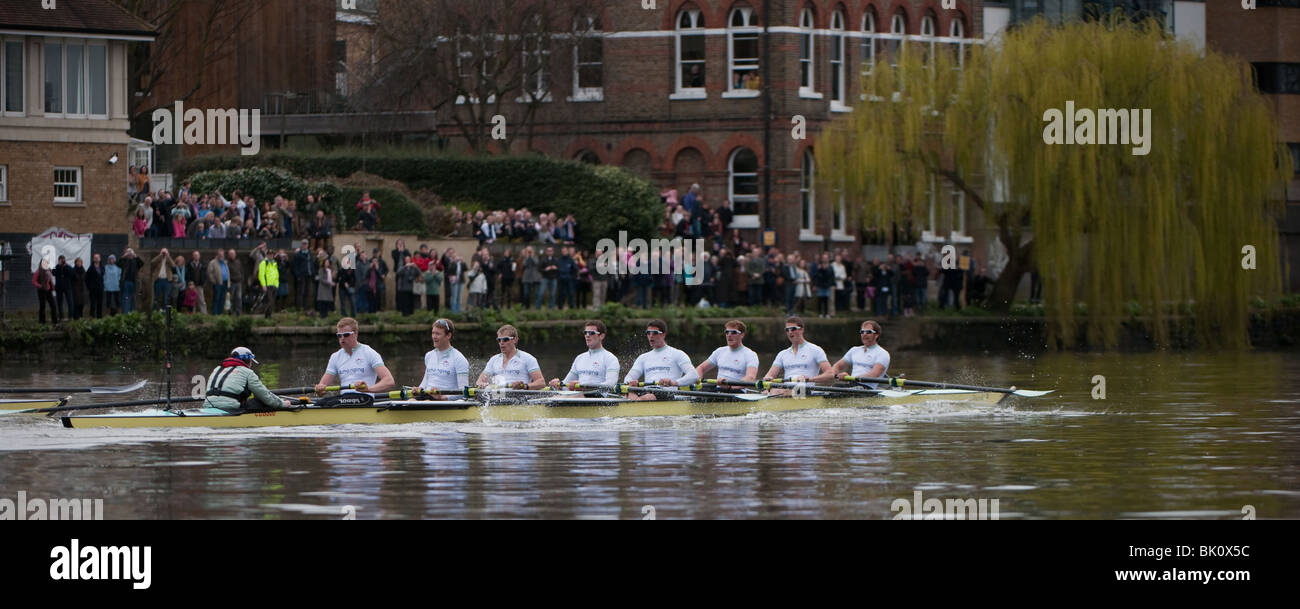 156E University Boat Race Oxford Cambridge Banque D'Images