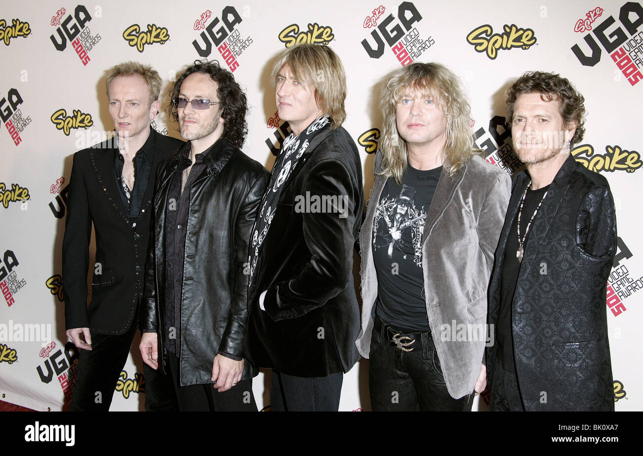 DEF LEPPARD Spike TV Video Game Awards 2005 GIBSON AMPHITHEATRE LOS ANGELES USA 18 novembre 2005 Banque D'Images