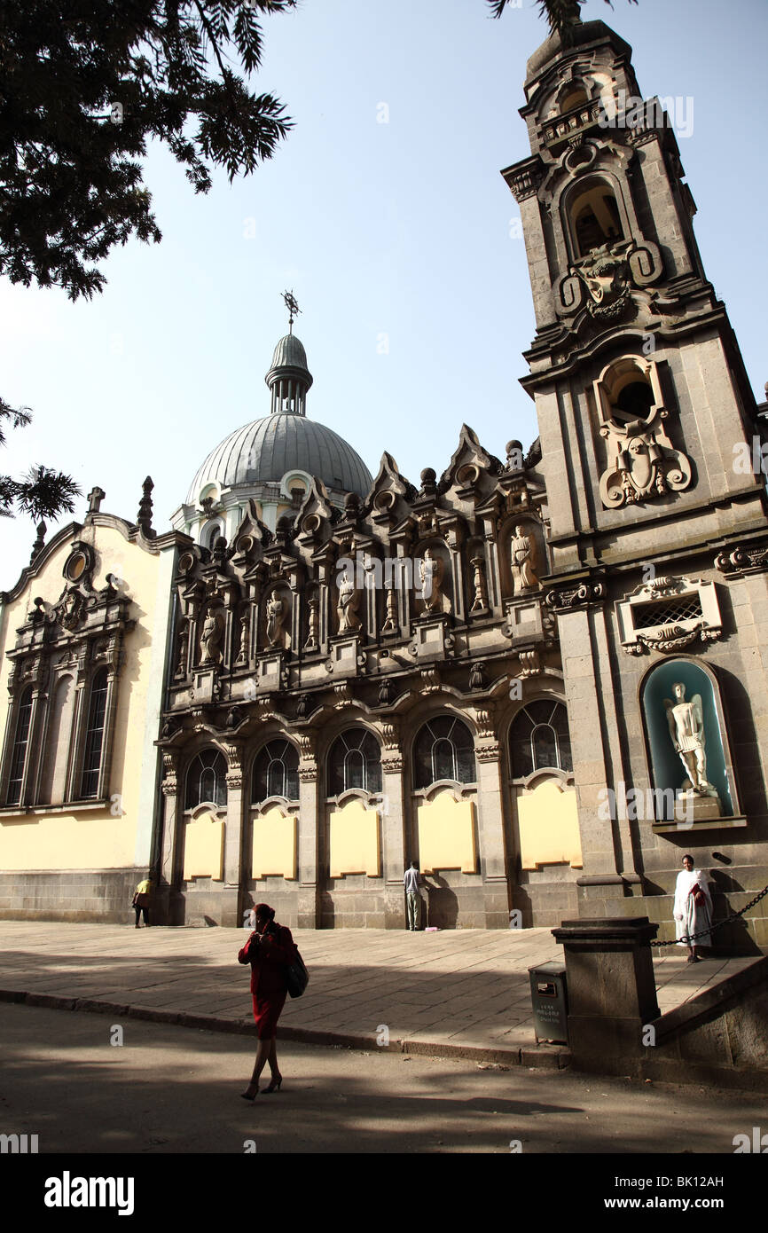 La Cathédrale Holy Trinity, Addis-Abeba, Ethiopie Banque D'Images