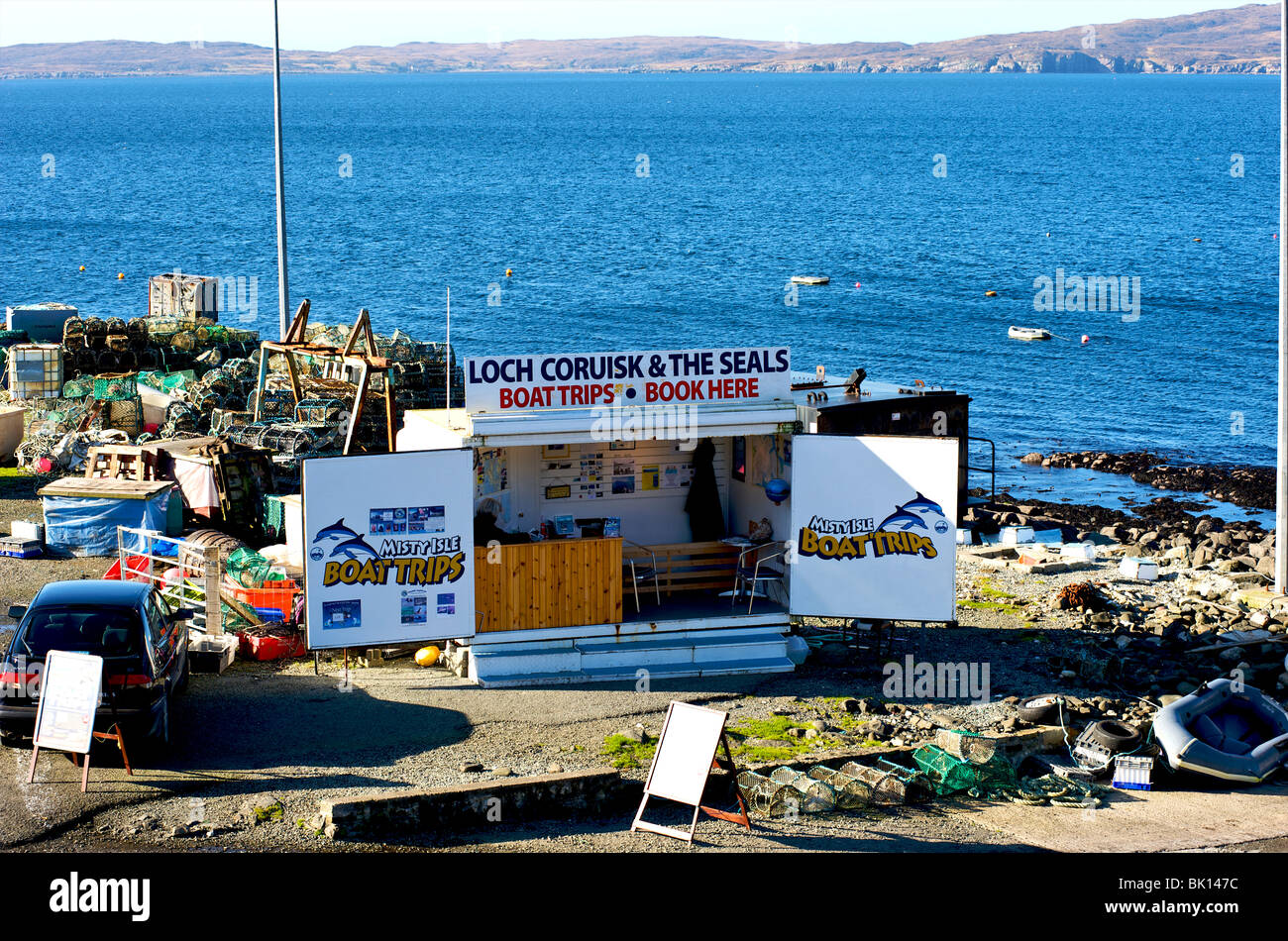 Ecosse, île de Skye, excursions en bateau Banque D'Images