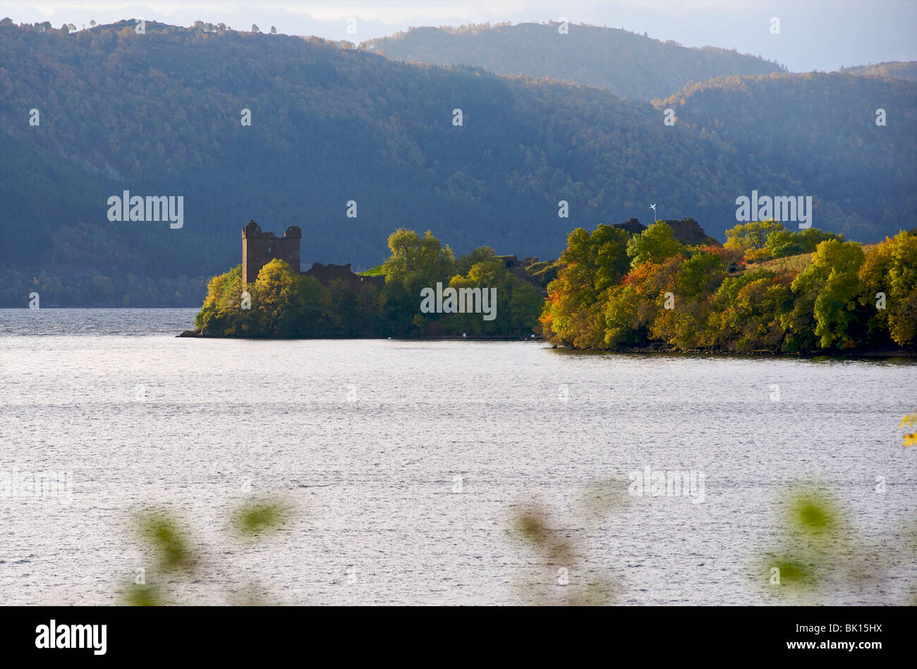 L'Ecosse, Loch Ness, le château d'Urquhart Banque D'Images