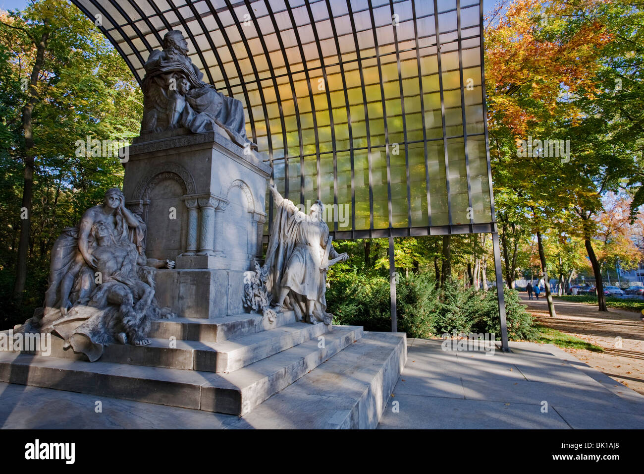 Mémorial à Richard Wagner, Grosser Tiergarten, Berlin, Allemagne Banque D'Images