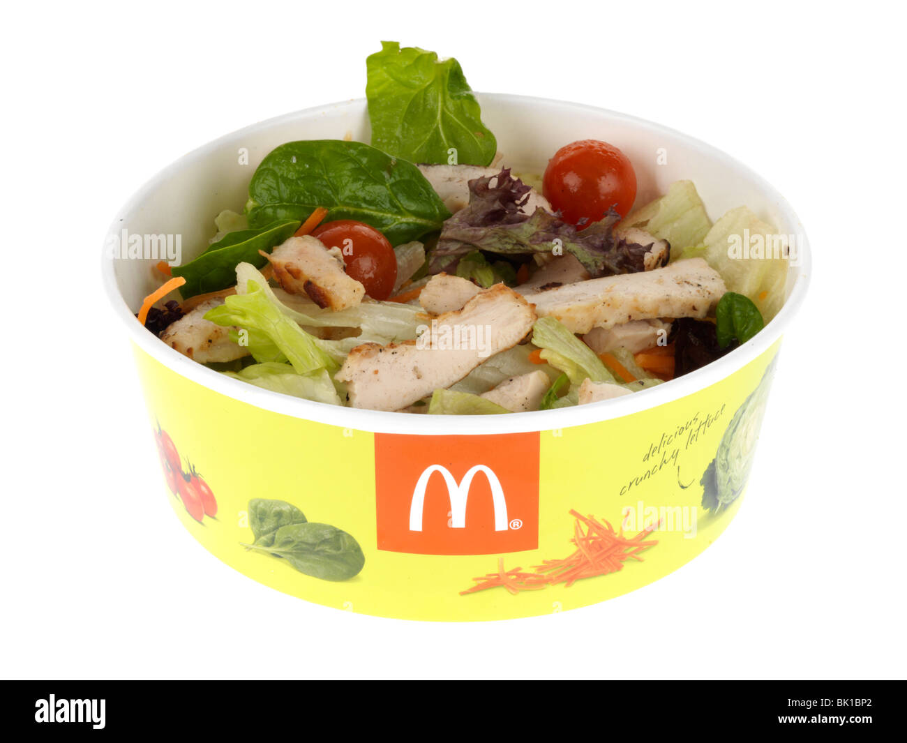 Salade de poulet grillé Banque D'Images