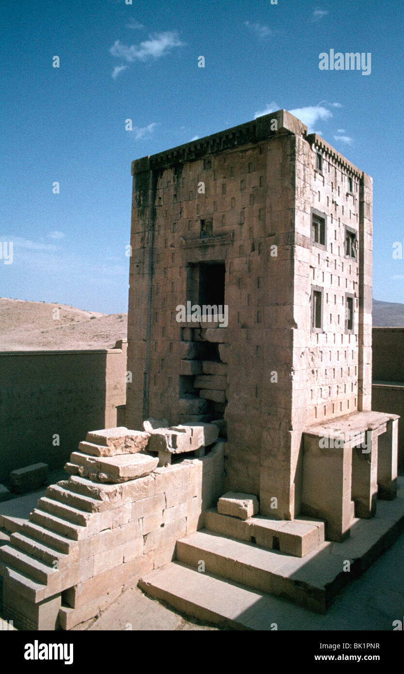 Cube de Zoroastre, de Naqsh-e Rustam, Iran Banque D'Images