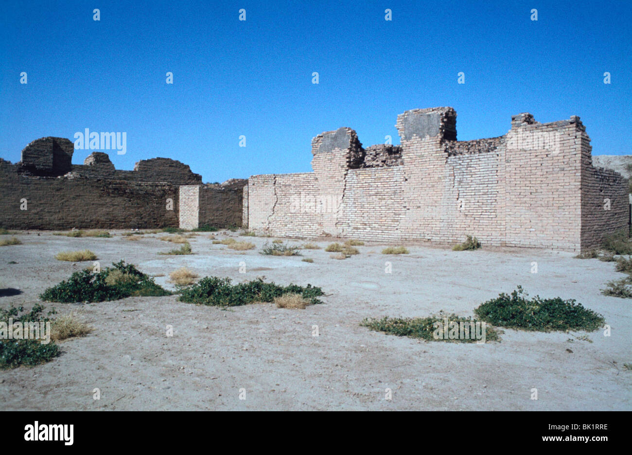 Salle du trône, le palais de Nabuchodonosor II, Babylone, l'Iraq. Banque D'Images