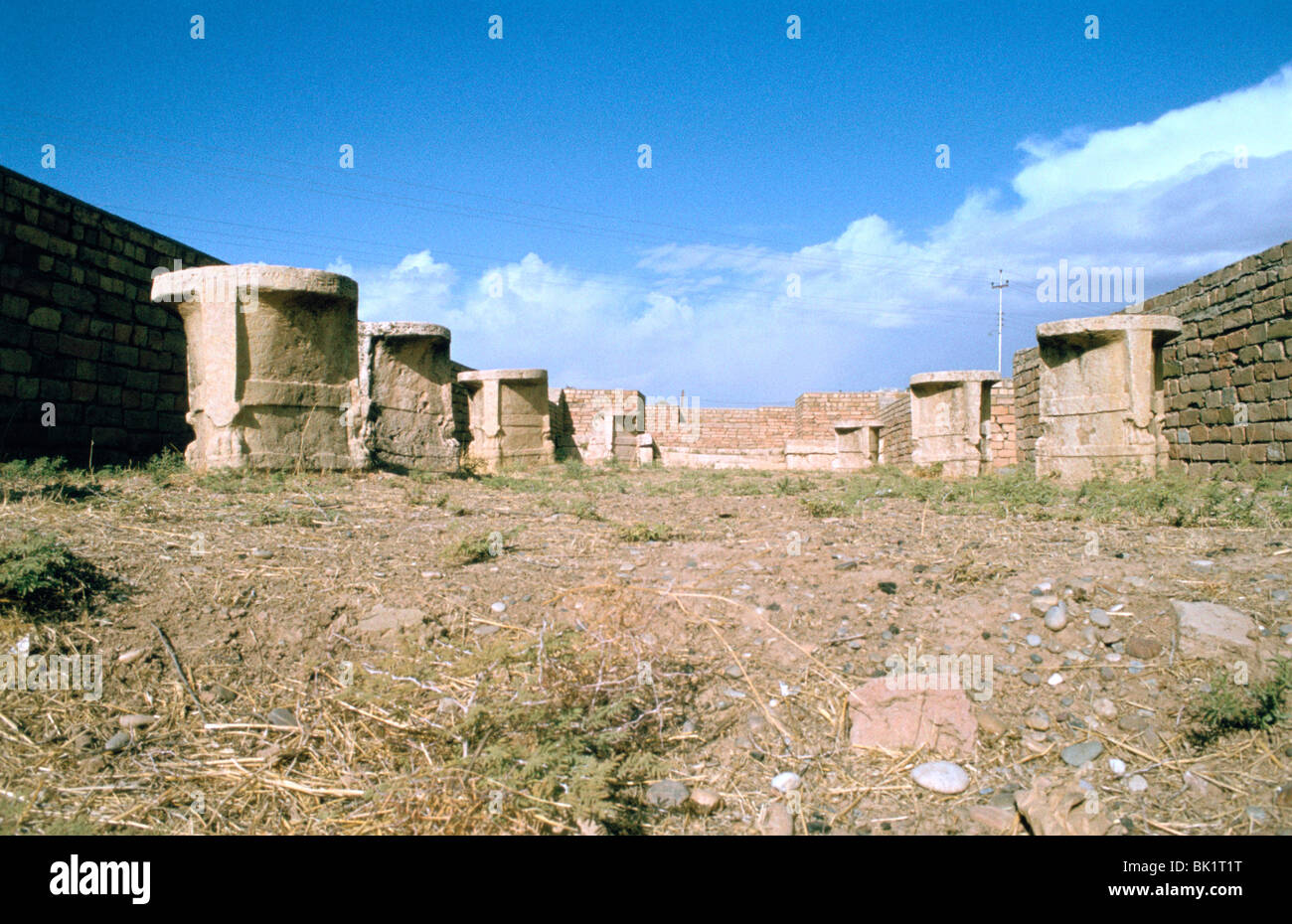 Temple de l'Sibitti, Khorsabad, Iraq, 1977. Banque D'Images