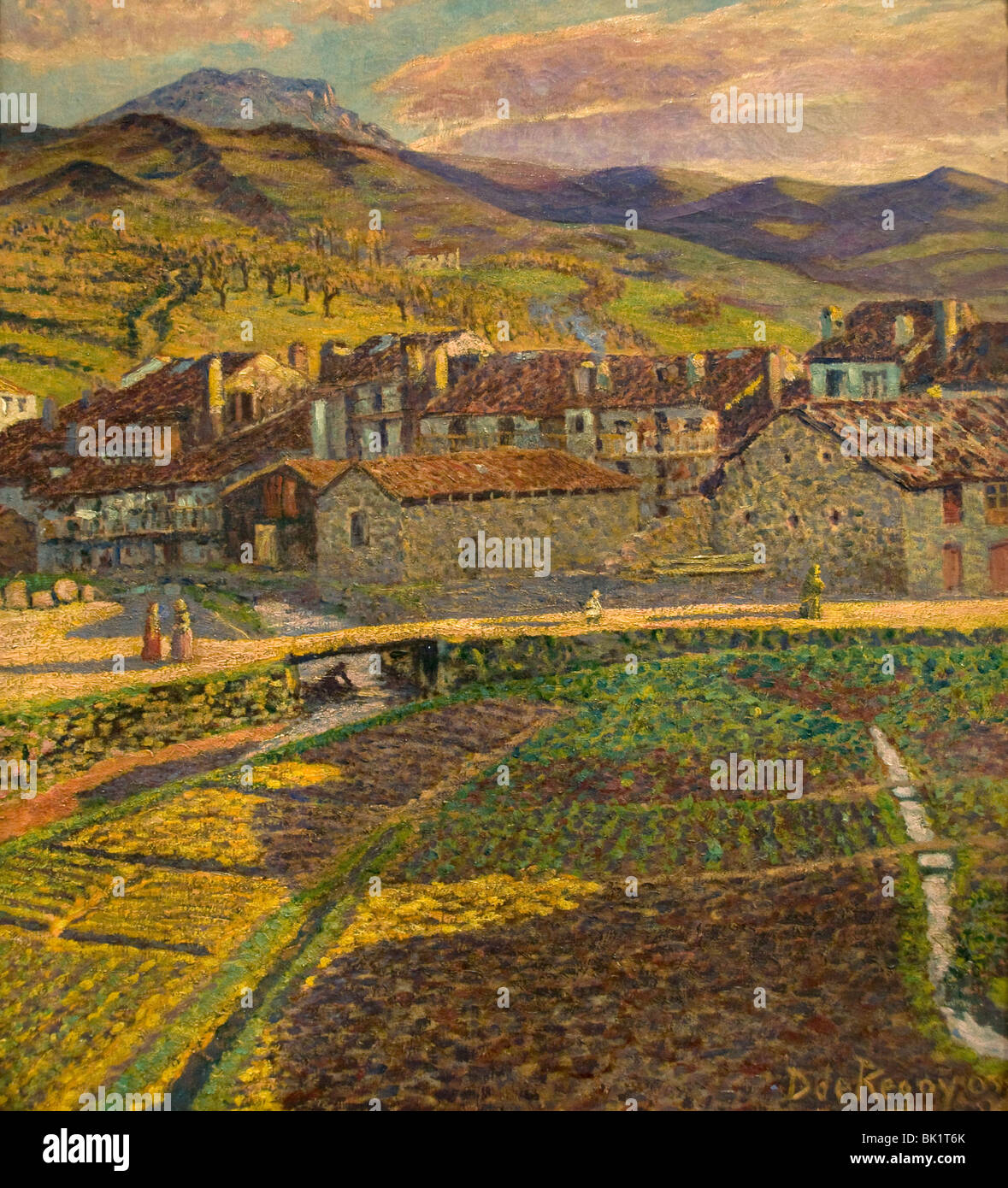Dario de Regoyos Espagne peintre espagnol La vigne vigne 1900 Banque D'Images