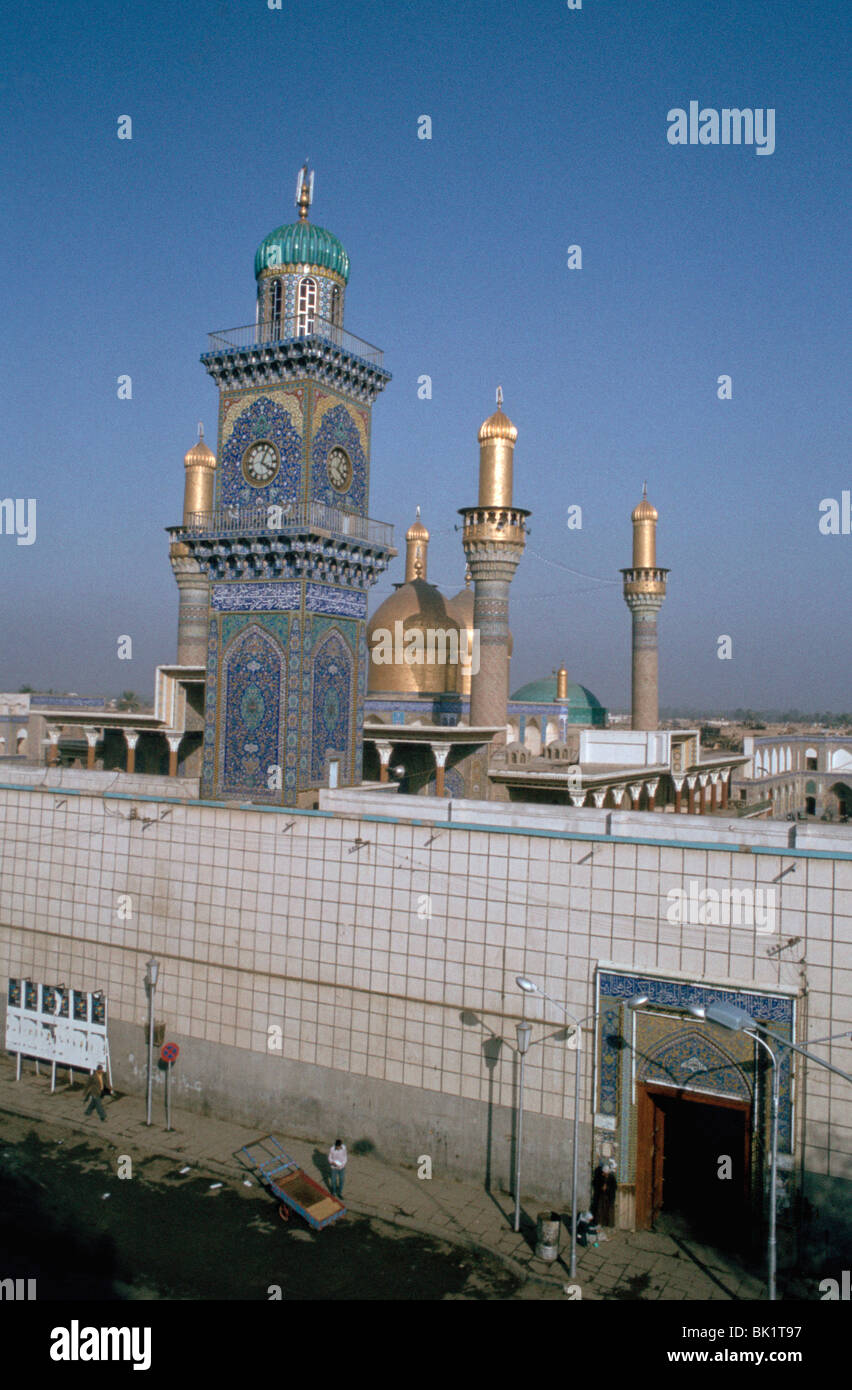 Mosquée chiite de Bagdad, Iraq, Al-Kadhimain, 1977. Banque D'Images