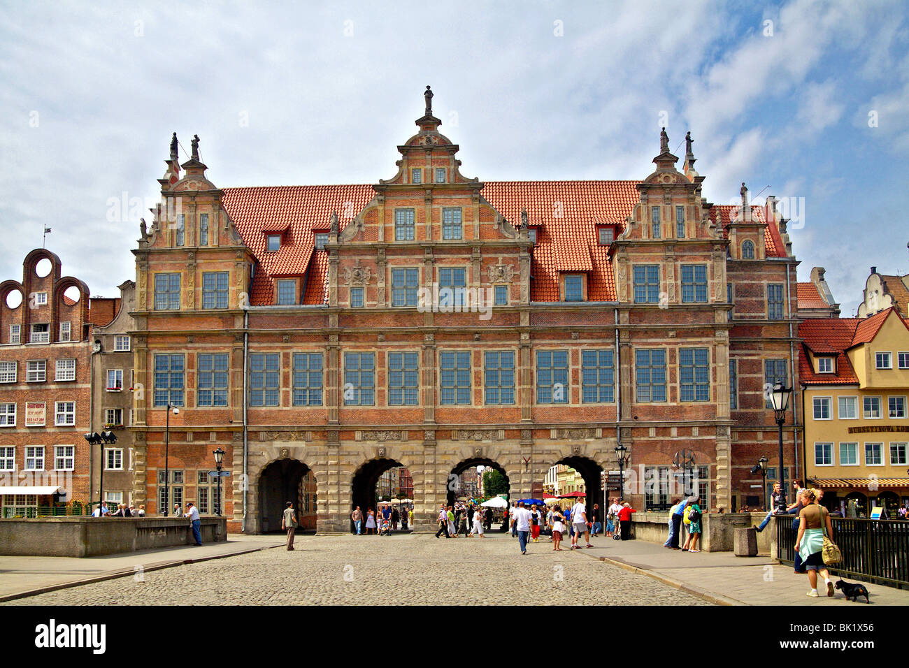 La porte verte, Gdansk, Pologne Banque D'Images