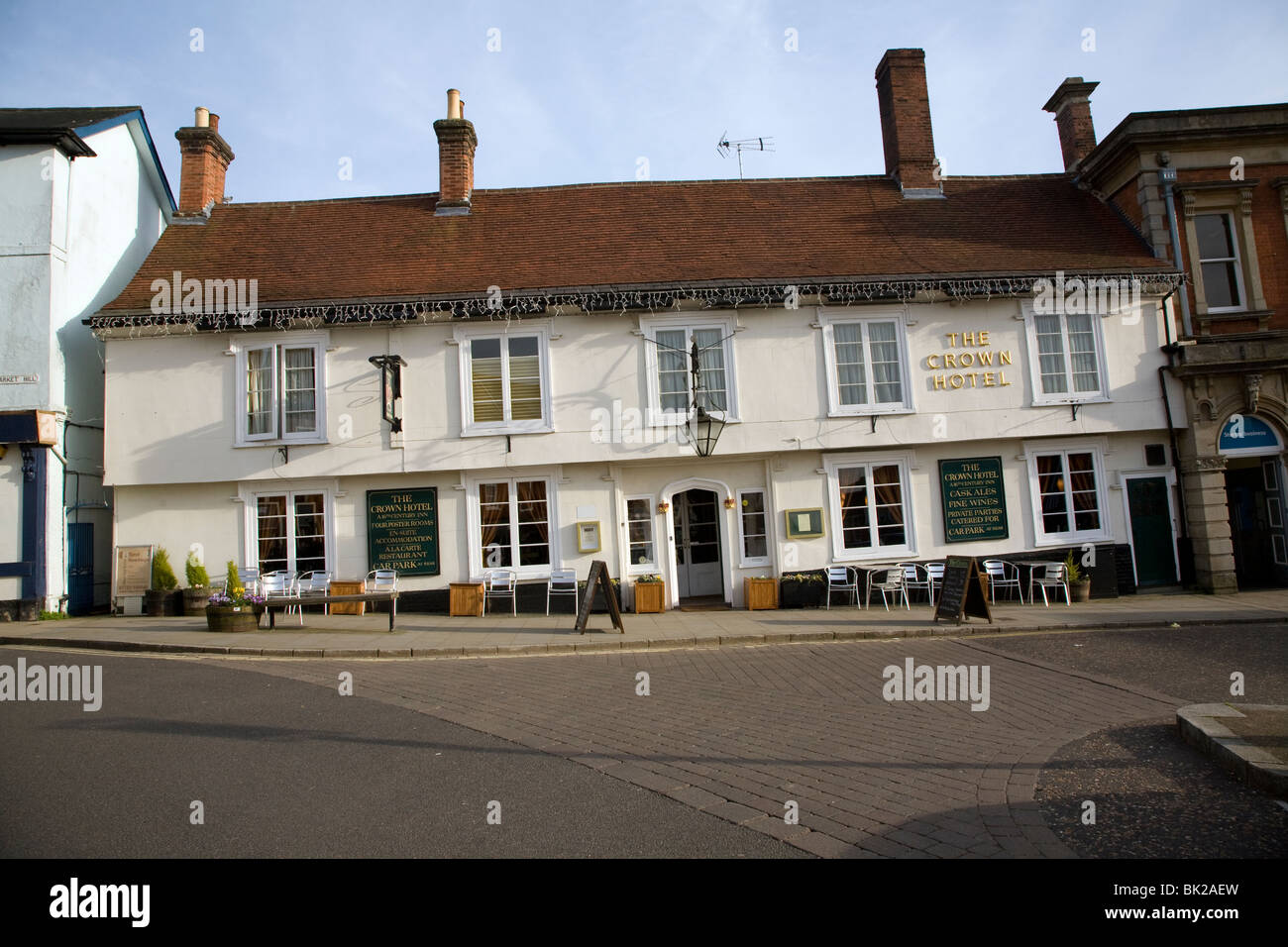 L'Hôtel de la Couronne, Docking, Suffolk Banque D'Images