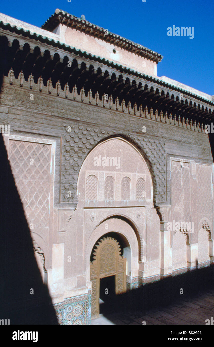 Medersa Ben Youssef, Marrakech, Maroc. Banque D'Images