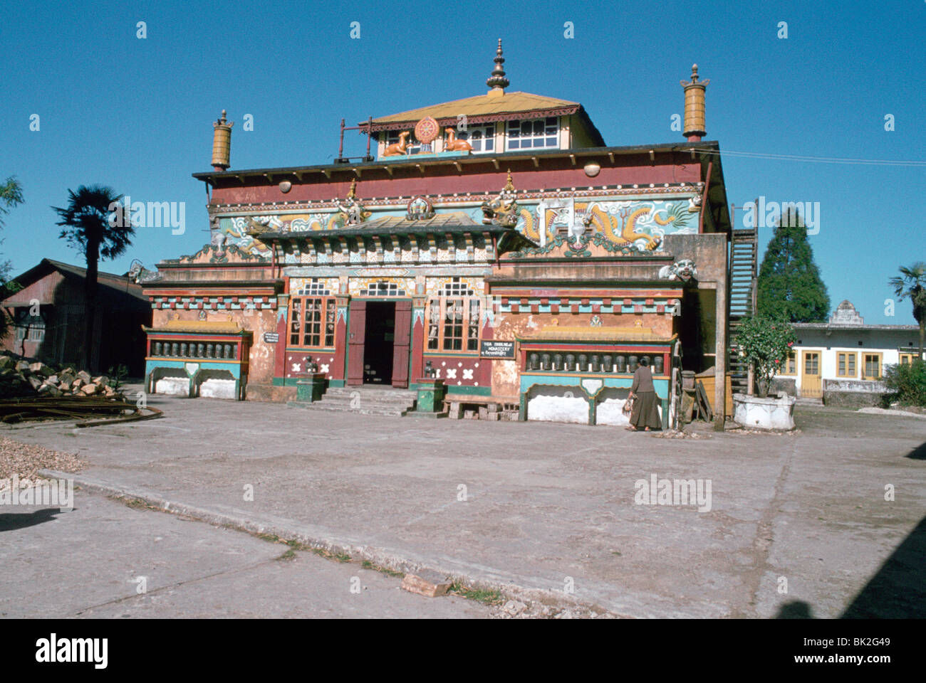 Monastère de Ghum, près de Darjeeling, au Bengale occidental, en Inde. Banque D'Images