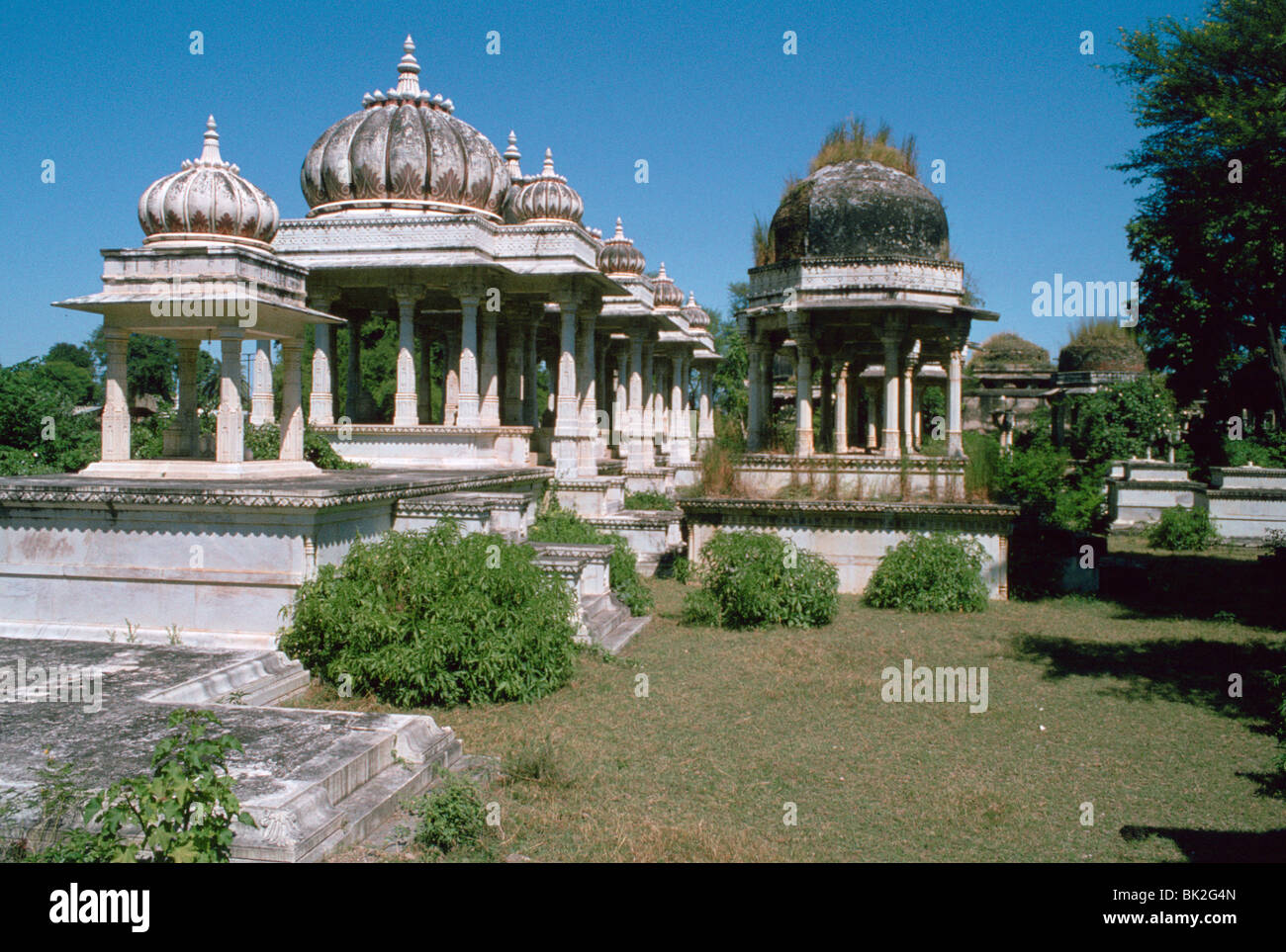 Cénotaphes royaux, Ahar, Udaipur, Rajasthan, Inde. Banque D'Images
