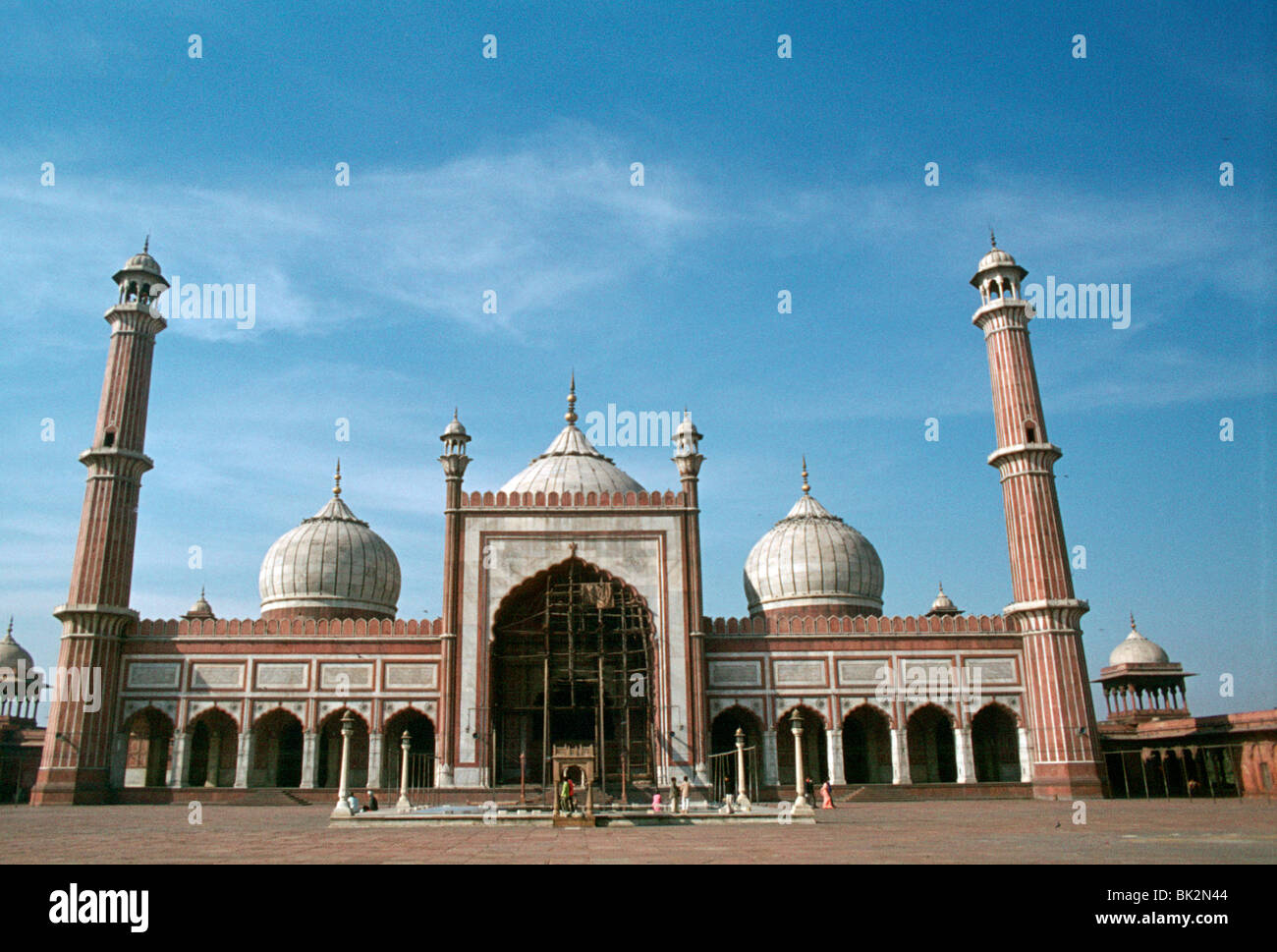 Jama Masjid, Delhi, Inde. Banque D'Images