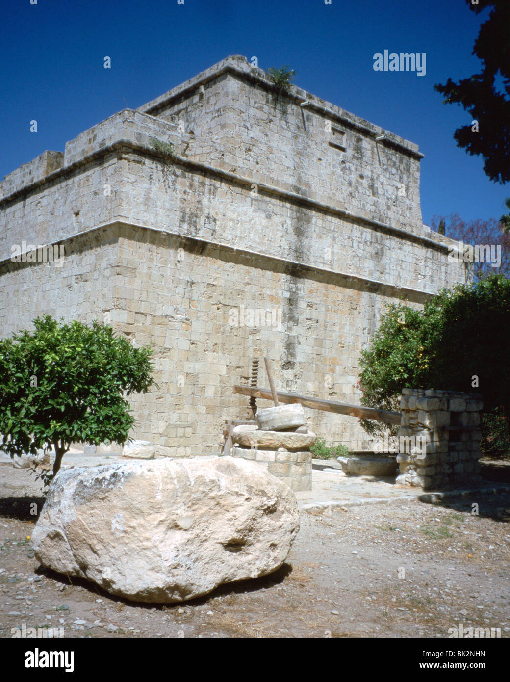 Musée du château, Limassol, Chypre, 2001. Banque D'Images