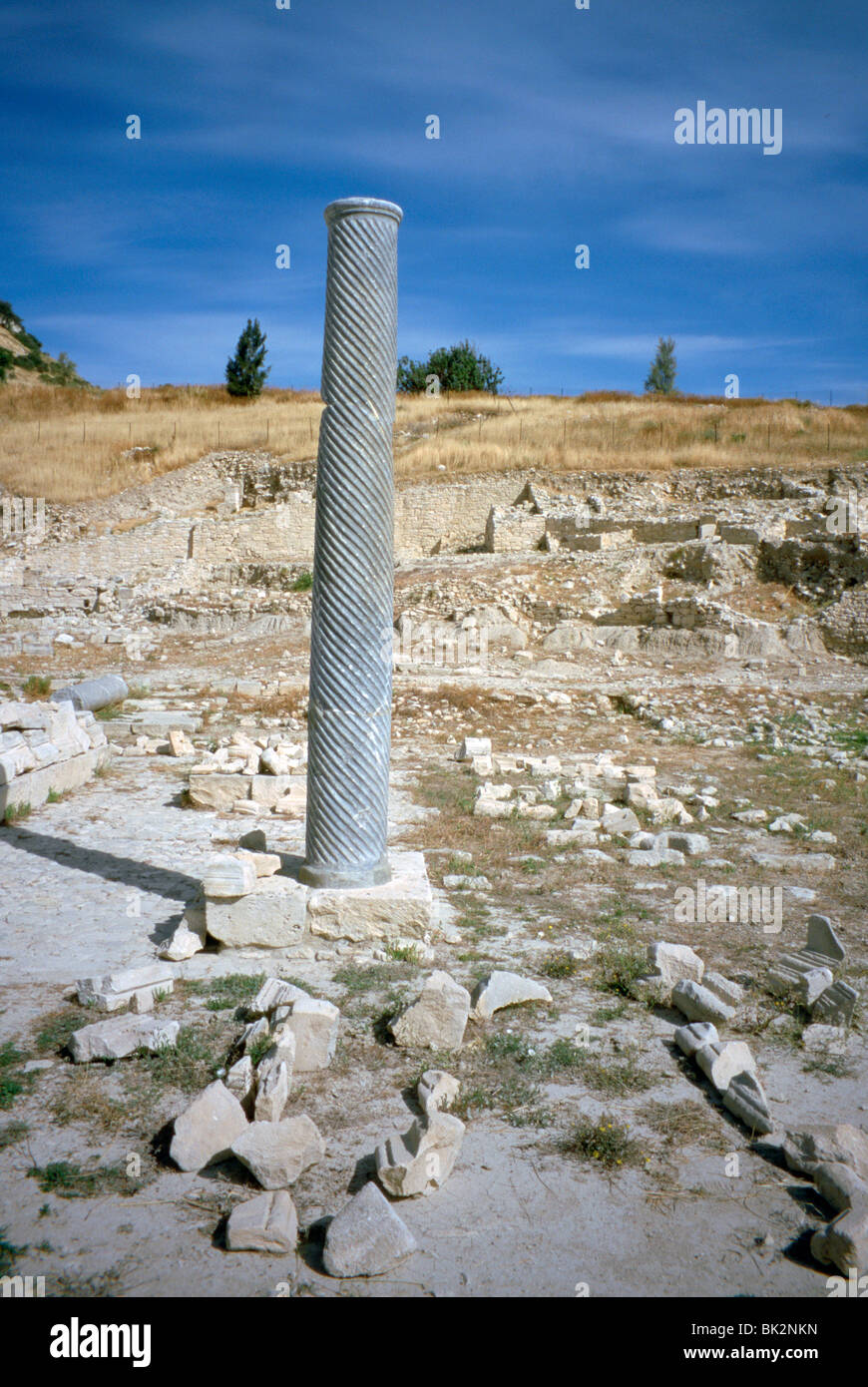 Ruines d'Amathus, à Chypre, en 2001. Banque D'Images