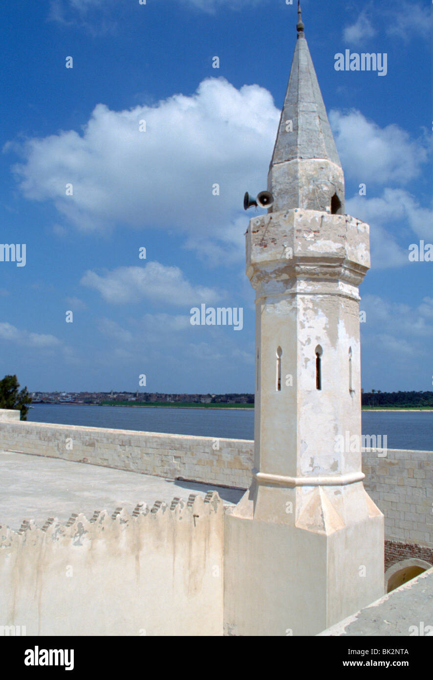 Fort Qaitbay, Rosetta, l'Égypte. Banque D'Images