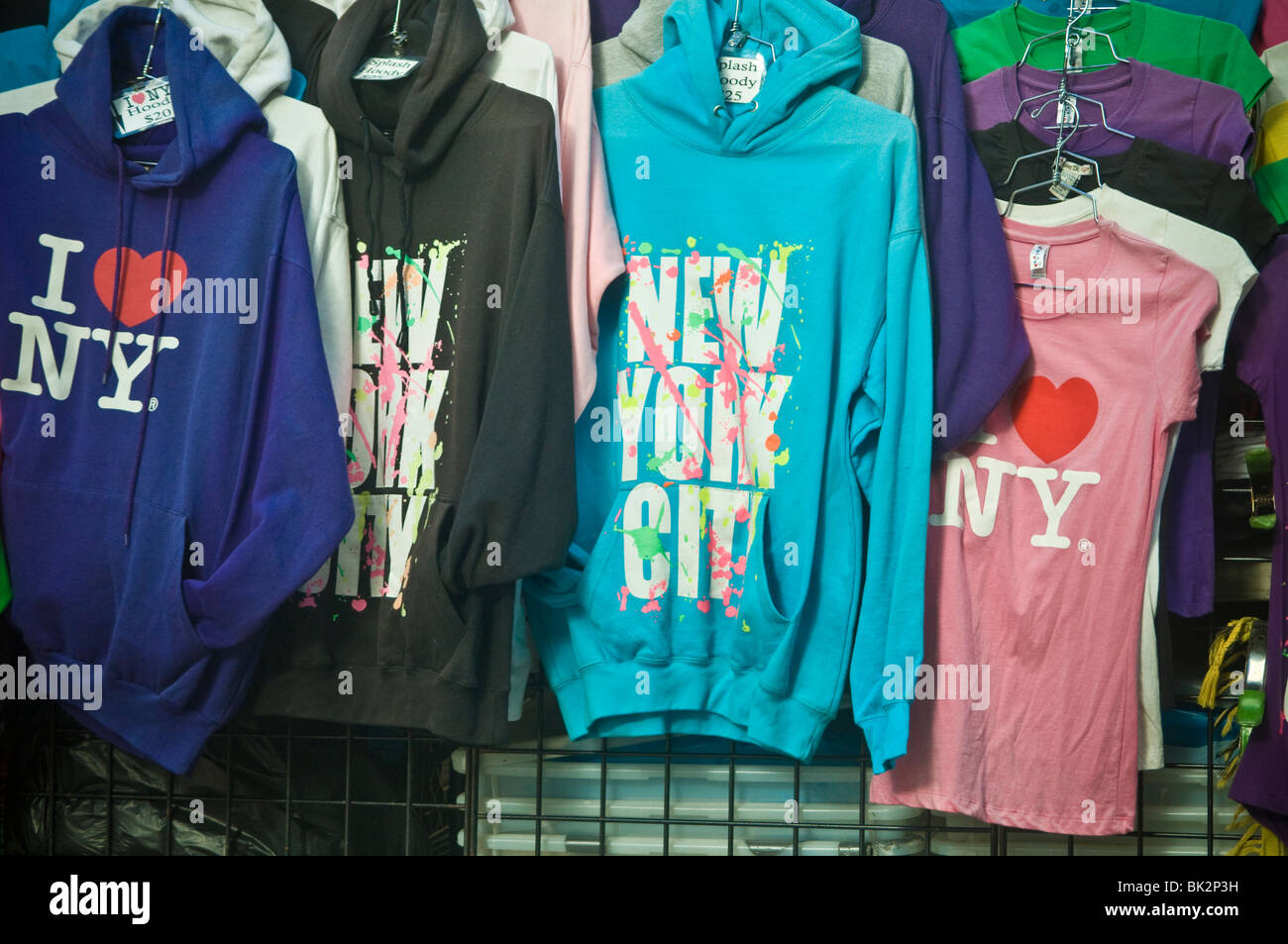 I love heart NYC sweat shirts Banque D'Images