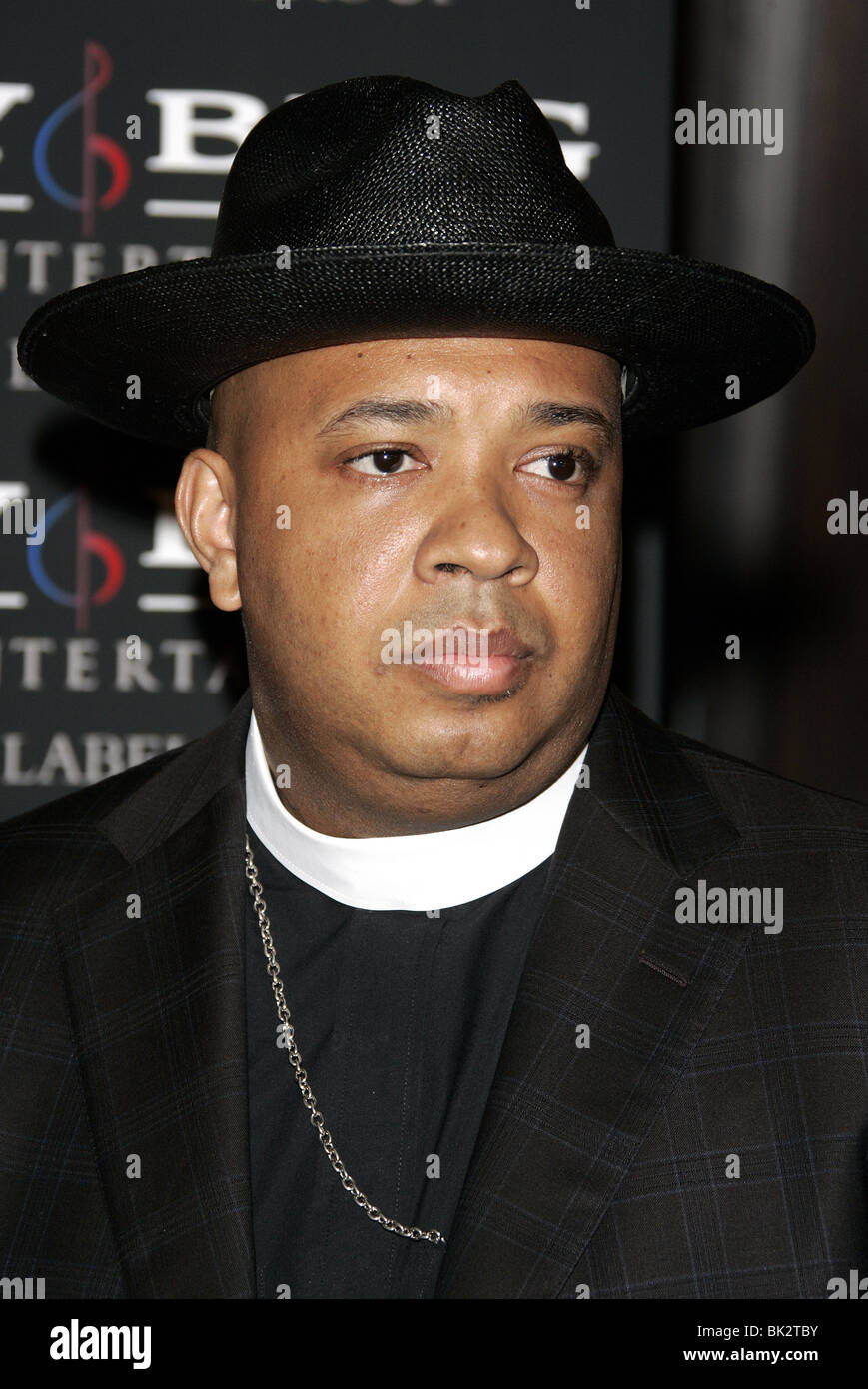 JOSEPH SIMMONS AKA DJ RUN 2007 CLIVE DAVIS PRE GRAMMY PARTY Beverly Hilton Hotel BEVERLY HILLS LOS ANGELES USA 10 février 20 Banque D'Images