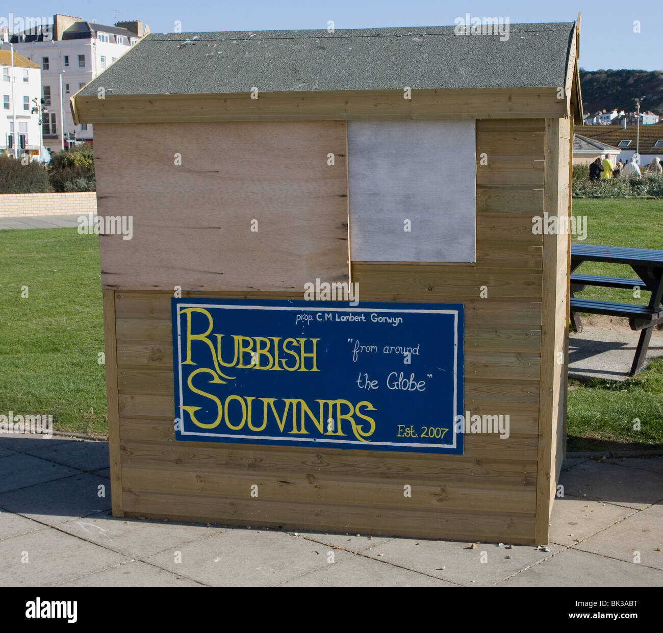 Hasting Mer foutaise Souvenirs Shop Banque D'Images