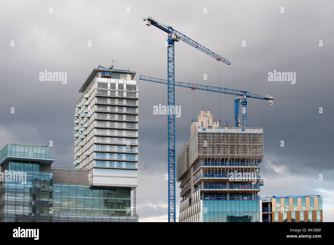 New Media City en construction, Salford, Greater Manchester, UK Banque D'Images