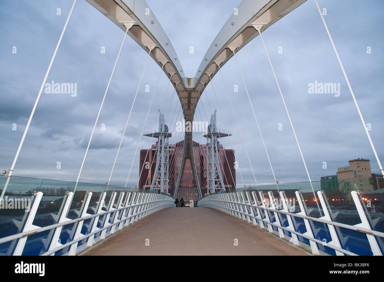 Millenium Footbridge, Salford, Greater Manchester, UK Banque D'Images