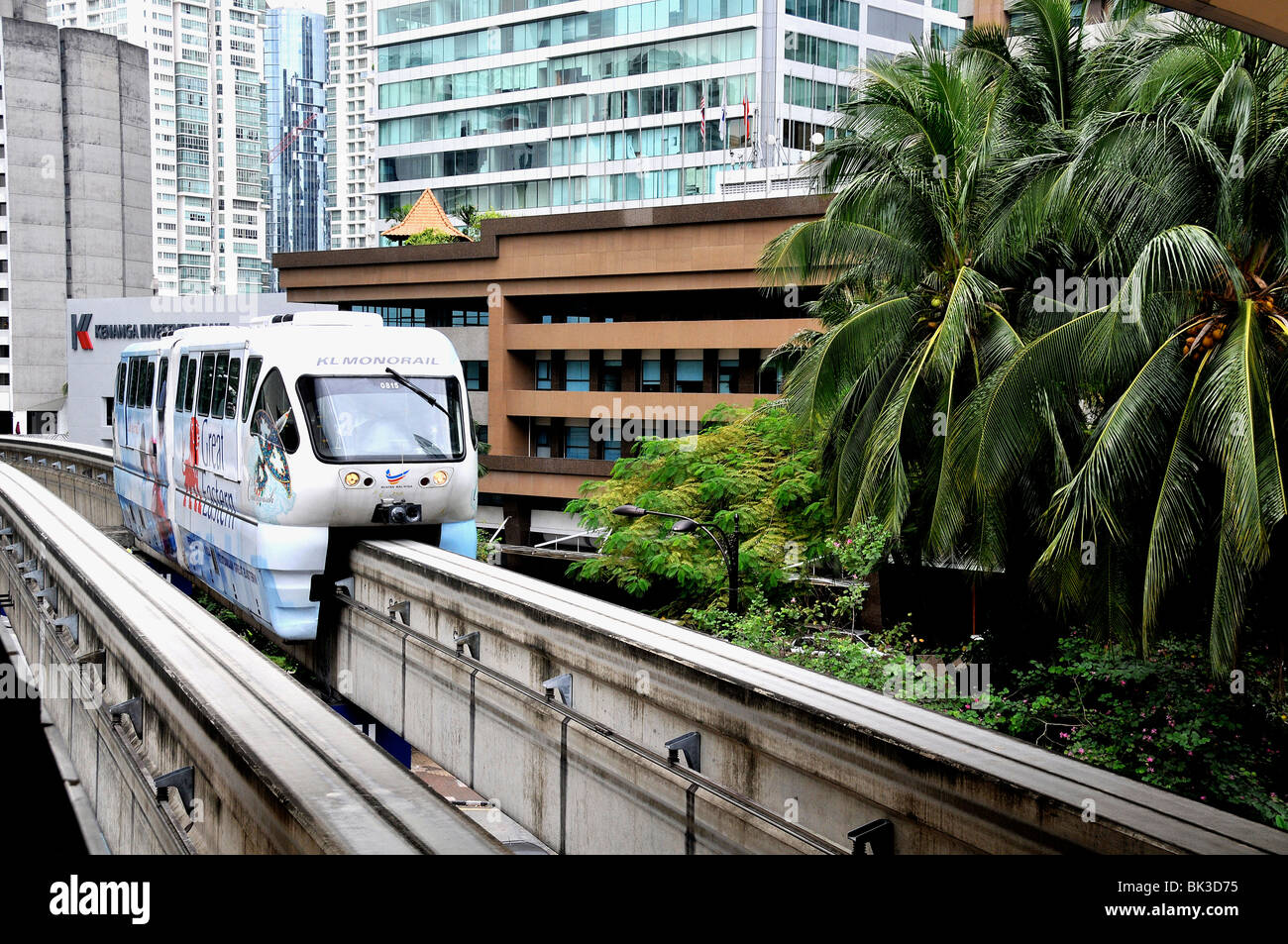 Sky Train, KL Monorail, Kuala Lumpur, Malaisie Banque D'Images