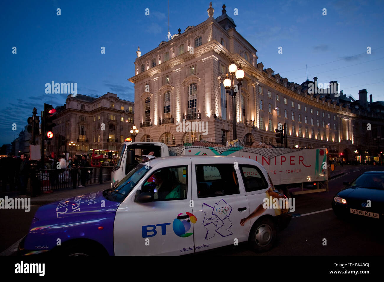 Londres la nuit, Piccadilly Circus, Angleterre Banque D'Images