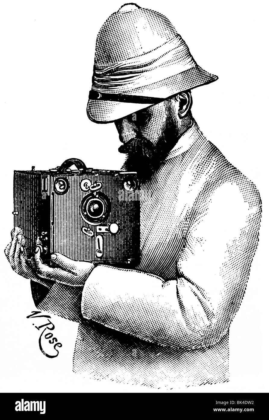 Le roll-film camera, 1895 Banque D'Images