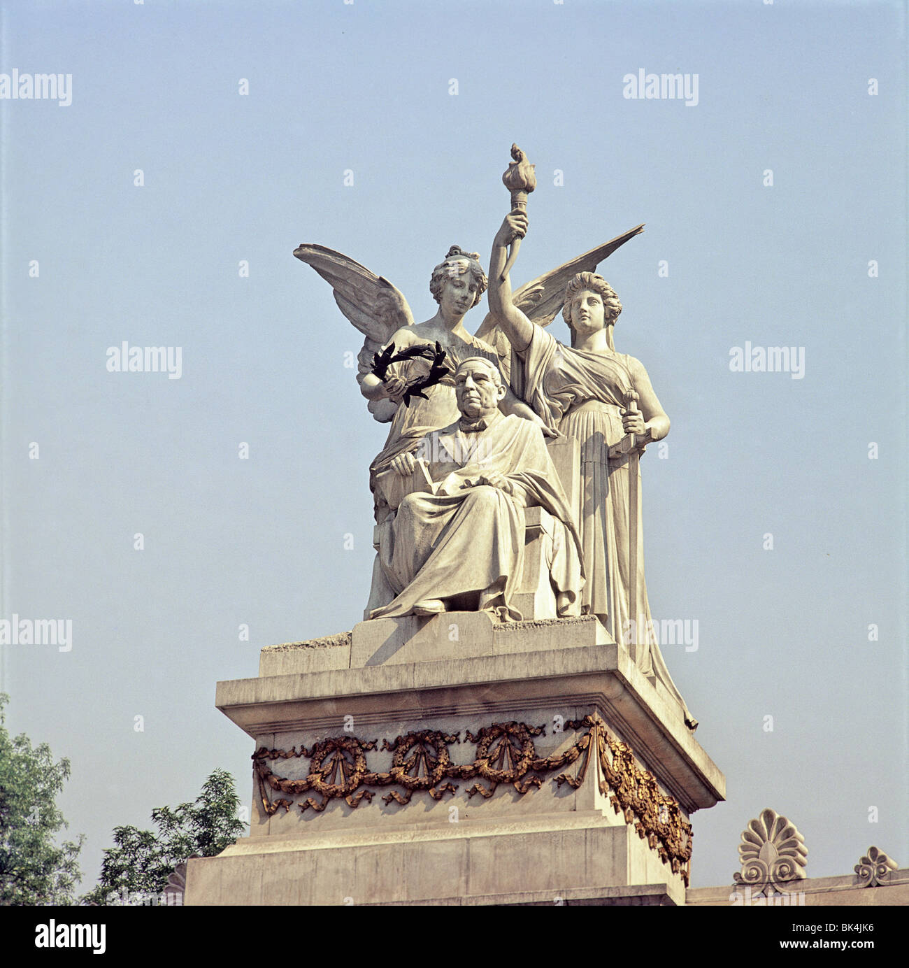 Hemiciclo de Benito Juárez Monument à l'indépendance dans la région de la capitale de la ville de Mexico Banque D'Images