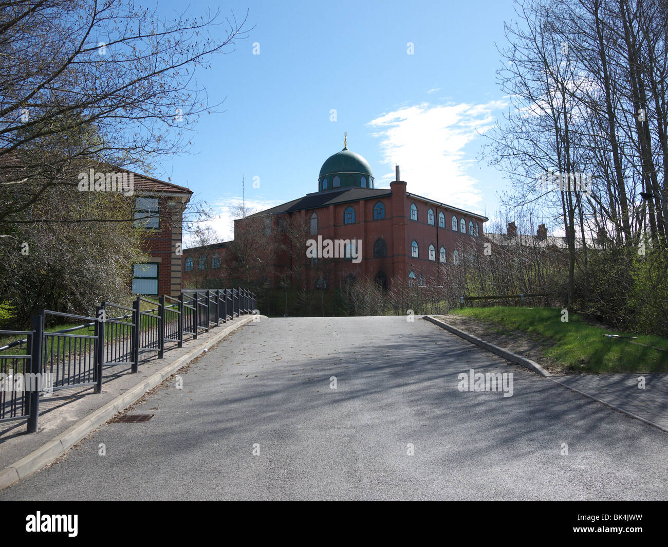 La Mosquée Jamia Jamiyat Tabligh-ul-Islam Mosquée, Oldham, Angleterre, Royaume-Uni. Banque D'Images