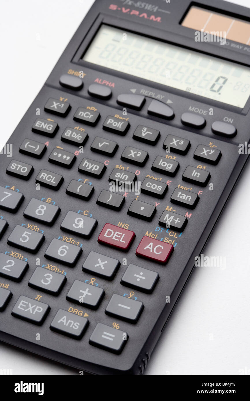 Calculatrice scientifique Banque D'Images